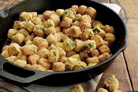 breaded okra