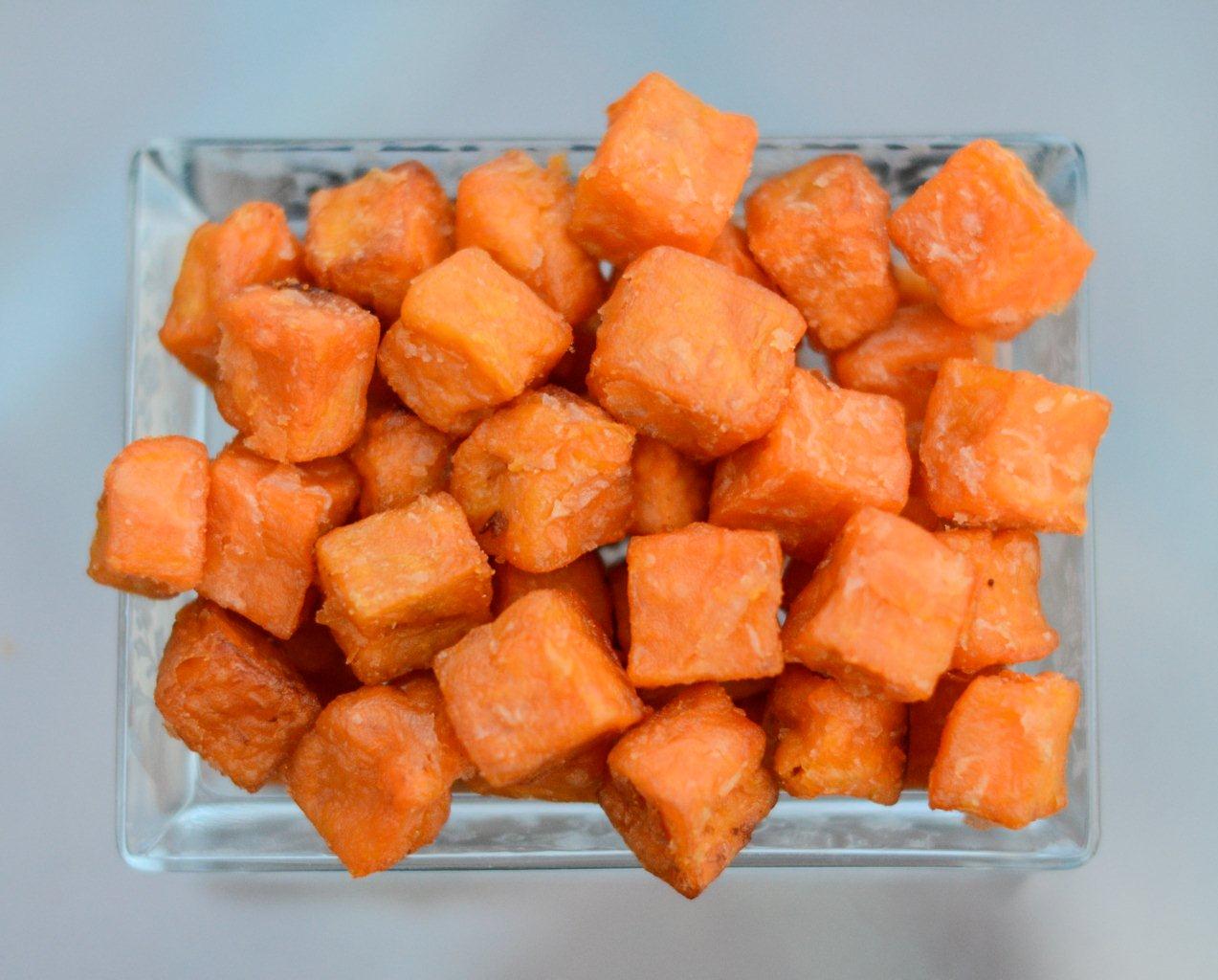 sweet potato fries diced