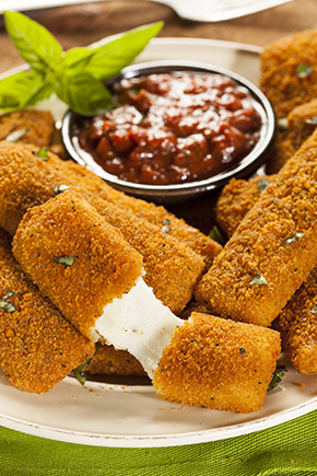 Breaded Mozzarella Sticks